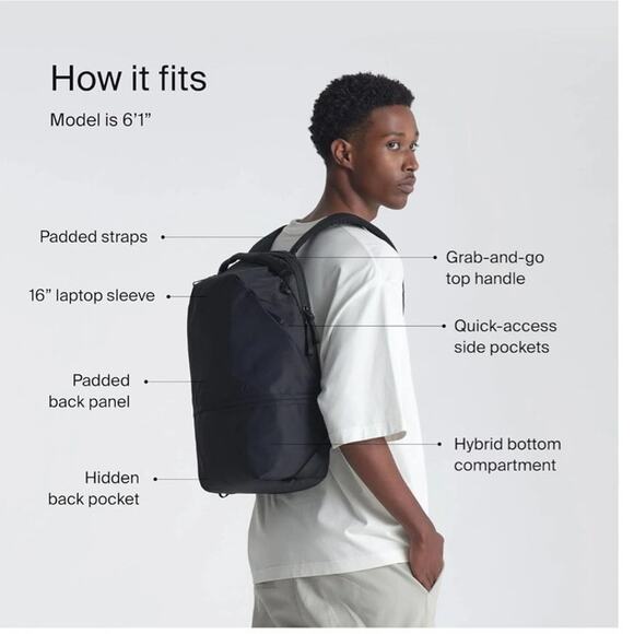 Urth Arkose Camera Backpack Set in Black Onyx 20L Laptop compatible main image 11